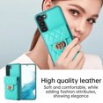 thumbnail image 5 of Allytech Galaxy S23+ Plus Case Wallet, Retro PU Leather Strap Wristlet Cover Case with Snap Closure Card Holder and Kickstand for Men Women Wallet Case for Samsung Galaxy S23 Plus 5G - Green, 5 of 9
