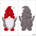 thumbnail image 2 of Soporte para cubiertos de gnomo navideño, adorno navideño para el hogar de Papá Noel (sombrero de corazón), 2 of 9