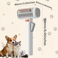 thumbnail image 6 of 2-in-1 Pet Dematting Comb, Self Detangling Grooming Brush, Undercoat Rake for Dogs and Cats, Removes Mats and Tangles, 6 of 6