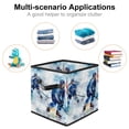 thumbnail image 2 of Lce Hockey Foldable Storage Bin with Handle, 10.8"x10.5"x10.6", Large Capacity Toy Box Organizers, 2 of 6