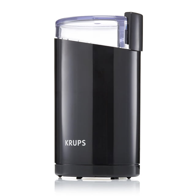 KRUPS Molino de café y especias eléctrico, Muele en 10 segundos, Hasta 12 tazas de café, con cuchillas de Acero inoxidable, Color negro, F2034251