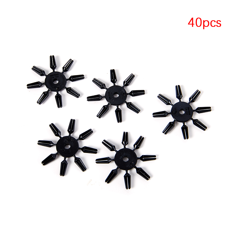 (Black) 40pcs/Set Dart wing protector Alloy Darts Flight Savers Darts