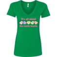 thumbnail image 3 of Inktastic Candy Hearts Ii Women's V-Neck T-Shirt, 3 of 5