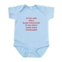 CafePress - Tesla Body Suit - Baby Light Bodysuit, Size Newborn - 24 Months