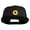 Black, variant on Cute Daisy Flower Embroidered Iron On Patched 6 Panel High Profile Structured Snapback - Gold OSFM