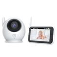 thumbnail image 2 of Monitor de bebé inalámbrico Hugo con audio bidireccional, 8 canciones de cuna, detección de humedad, Cámara de vigilancia de vídeo, 2 of 10