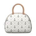 thumbnail image 2 of Insulated Lunch Bag Women, Reusable Anchors Pattern Tote Lunch Box, Leakproof Cooler Lunch Bags for Work Office Travel Picnic, 2 of 6