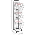 thumbnail image 7 of Laundry Basket on Wheels, 3 Tier Large Laundry Hampers, Rolling Stackable Storage Laundry Cart with Removable Wire Organizer Baskets Clothing Sorting Laundry Baskets, 7 of 7