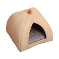 thumbnail image 3 of Casa de Peluche para Gatos y Perros Yuyangstore Cama Cueva Antideslizante Marrón Mediano Grande, 3 of 8