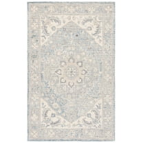 SAFAVIEH Metro Marion Medallion Area Rug, Light Grey/Ivory, 5' x 8'