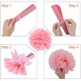 thumbnail image 2 of 18 Piezas Pompones de Papel de Seda Mezclados Pompones Flor Decoración de Fiesta de Boda (Rosa), 2 of 5