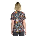 thumbnail image 4 of Disney Mickey Mouse and Friends Candy Fun Women's V-Neck Print Scrub Top, Sizes XS-3XL, 4 of 6