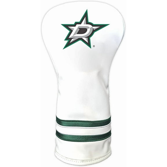 Team Golf NHL DALLAS STARS White Vintage Driver Head Cover