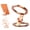 Rose Gold, variant on Double-Sided Magnetic Fidget Spinner Stand, 2 in 1 Fingertip Gyroscope Phone Holder with 360 Rotation, Foldable Pocket-Size Kickstand for Multiple Scenarios