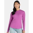thumbnail image 2 of Time and Tru Women's Thermal Top with Long Sleeves, 2-Pack, Sizes XS-XXXL, 2 of 4