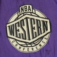 thumbnail image 6 of Men's Mitchell & Ness Purple Utah Jazz  Team OG 2.0 Vintage Logo Anorak Windbreaker Quarter-Zip Jacket, 6 of 7
