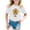 White, variant on Hiijoy Infant Girls Father's Day Graphic Tee Short Sleeve Casual T-Shirt, Sizes 18M-8Y