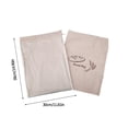 thumbnail image 3 of DEBGFS 2 Pack Bread Bags for Homemade Bread Fresh Keeping Extra Large Bags with Plastic Liner For Sourdough & Bread Storage 15” x 15”,khaki,none, 3 of 6