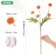 thumbnail image 3 of Uxcell 6 Paquete de Flores de Bola de Crisantemo Artificial 20.08 pulgadas 5 cabezas Ramo de Crisantemo de Seda Naranja, 3 of 6