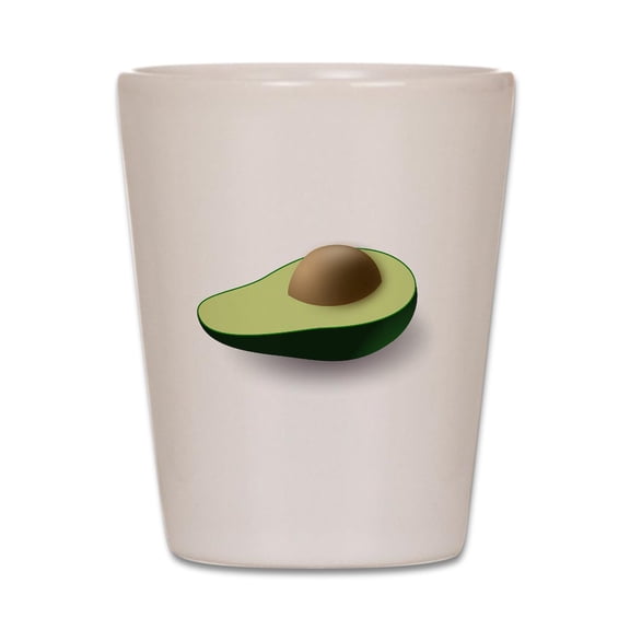 CafePress - Avocado - White Shot Glass, Unique and Funny Shot Glass