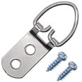 thumbnail image 2 of Jetovo 40 Pcs Heavy Duty D Ring Picture Frame Hanging Hangers Double Hole with 80 Pcs Screws, 2 of 4
