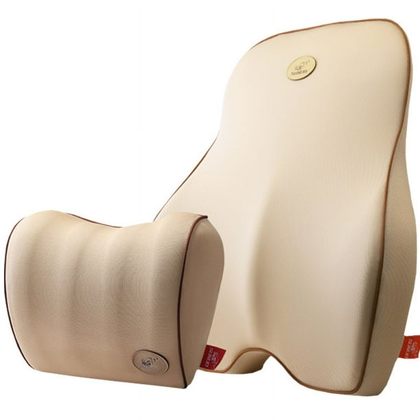 Cojín de respaldo para coche, cojín de cintura para coche, cojín de respaldo para coche, almohada de cintura para cabina, espuma viscoelástica, cojín de cintura para coche Four Seasons