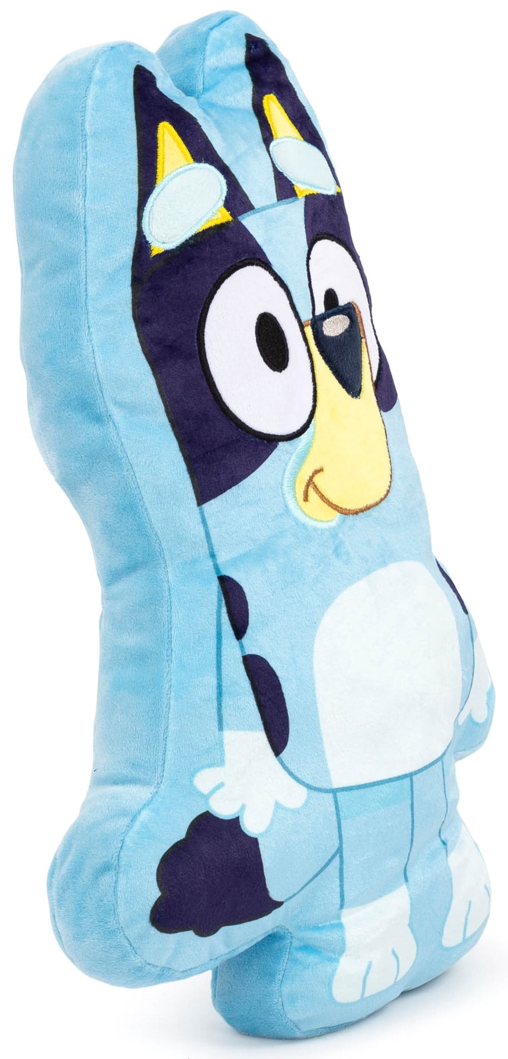 BBC Bluey Shaped Blue Pillow, 1 Pack 100% Microfiber, Kids Bedding