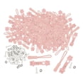 thumbnail image 1 of HILABEE 200 Pieces Zipper Repair Kit Removable Multifunctional for Tent Purse Size 8 Pink, 1 of 9
