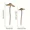 2pcs, variant on Retro Metal Rusty Mushroom Garden Decoration Set, Outdoor Rusty Mushroom Plaque,For Lawn, Garden Decoration,Halloween Decoration