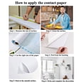 thumbnail image 5 of Arthome 17''x78.7'' White Contact Paper, Self Adhesive Wallpaper Waterproof Gloss PVC Vinyl, Oil Proof, White Wallpaper, White Vinyl Paper for Furniture Cover Surface,Countertop,Kitchen,Shelf Liner, 5 of 10