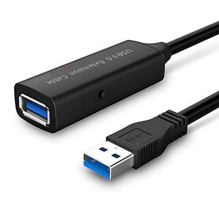 ROSONWAY 16ft USB 3.0 Active Extension Cable, Type-A Female to Male USB 3.0 Cord with Built-in Signal Booster, 5m