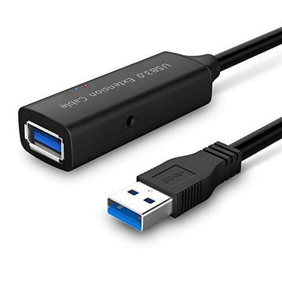 ROSONWAY 16ft USB 3.0 Active Extension Cable, Type-A Female to Male USB 3.0 Cord with Built-in Signal Booster, 5m