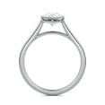 thumbnail image 3 of Bella Jewel 14K White Gold Plated Wedding Ring - Pear Cut 1.9 Ct Lab Created Diamond Anniversary Ring - Bezel Set Diamond Engagement Ring - Diamond Wedding Anniversary Gifts - Bridal Ring, 3 of 4