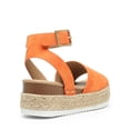 thumbnail image 3 of Sandalia DREAM PAIRS SDPW2359W Naranja Plataforma Cuña 9 cm, 3 of 7