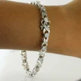 thumbnail image 2 of White Moissanite Tennis Bracelet 6.30 CT Round Cut 14k White Gold Plated, 2 of 5