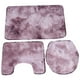 thumbnail image 3 of Alfombra De Contorno Suave, Cubierta De Tapa De Inodoro De Secado Rápido, Para Baño Amonsee rosa púrpura, 3 of 8