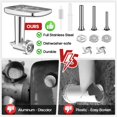 thumbnail image 2 of Accesorio picador de carne GVODE para batidora KitchenAid, acero inoxidable, 2 of 8