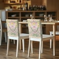 thumbnail image 5 of TSOVTHRID Butterfly Rose Floral Plant Print Chair Back Cover Dining Room Chair Cover Chair Back Protector Cover Washable Chairs Slipcovers for Weeding Banquet Party Decor, Set of 2, 5 of 7
