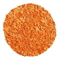 The Rug Market 02218R 4SHAGGY RAGGY TANGERINE TANGERINE 4X4 ROUND