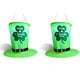 thumbnail image 2 of Luces de cadena verde LED LED Leprechaun Hat St.Patrick's Day Decorations Decoraciones de batería con patrón de trébol Partidos irlandeses 2pcs Inevent HA012702-01, 2 of 7