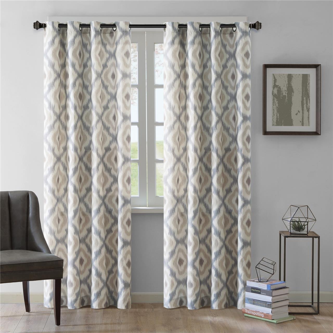 Ankara Window Curtain Taupe 84 Panel The Ink Ivy Ankara Cotton