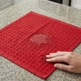 thumbnail image 4 of Unique Bargains 2Pcs 100% Cotton Waffle Weave Solid color Kitchen Towels Red 12" x 12", 4 of 7