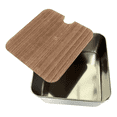 thumbnail image 2 of 9 Cajas Organizadora Metalica VBG Blanca Tapa madera, 2 of 5