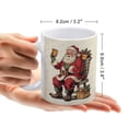thumbnail image 2 of Christmas Coffee Mug - Christmas Santa Claus Mug - 330 ml / 11 oz White Ceramic Cup - Tea Cup for Xmas Party, 2 of 8