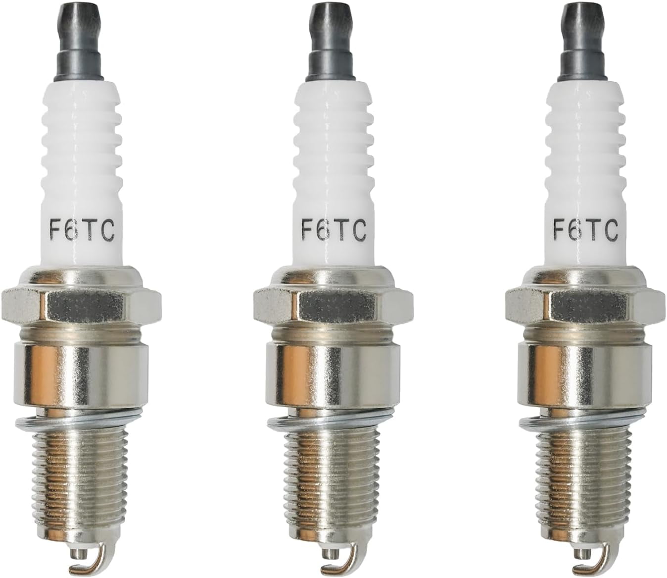 xianlin-3Pcs F6TC F6RTC Spark Plug Replacement for NGK BPR6ES