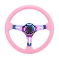 thumbnail image 1 of Steering Wheels, Pink Anti Aging Car Steering Wheel Universal ABS  For Automobile Repacking, 1 of 8