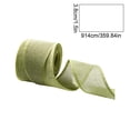thumbnail image 3 of AYktou Light Green Burlap Ribbon, 1.5 Inch×10 Yard Ribbons Woven DIY Handmade Edging Wreath Holiday Decor Wired Ribbon for Birthday, Wedding, Christmas Gift Wrapping, 3 of 6