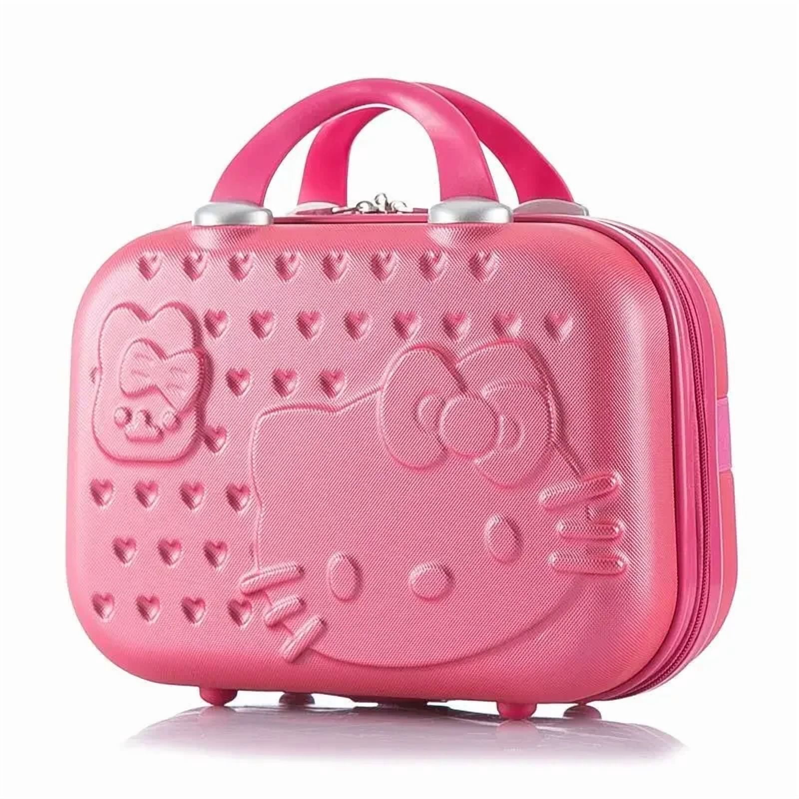 Hello Kitty Storage Case Suitcase Box Large capacity Cosmetic Bags Portable Travel Handbag Carrying  A Nice Gift