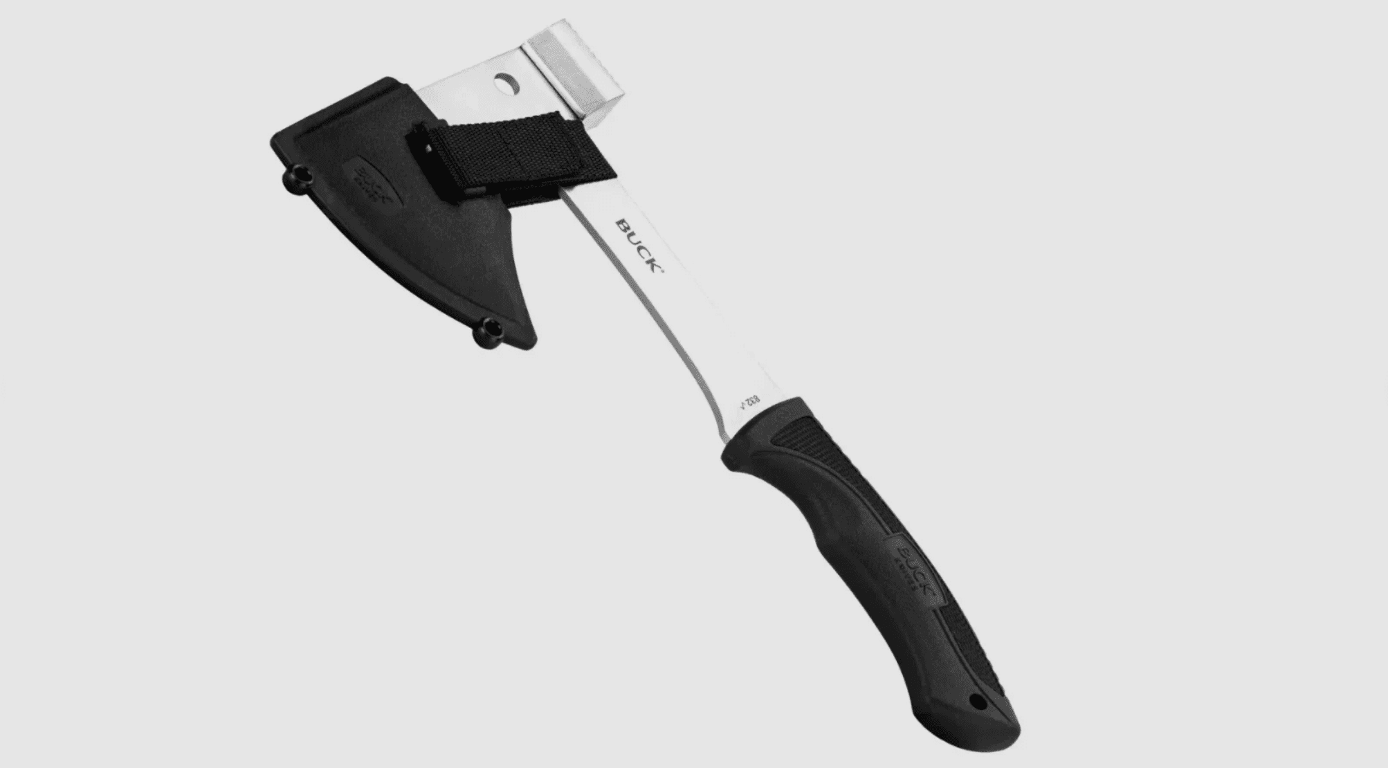 BUCK Knives Camp Kit Folding Saw, Fixed Blade Knife with Sheath, Axe with Sheath