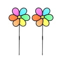thumbnail image 4 of Colorful Rainbow Flower Spinner Wind Windmill Home Garden Yard Patio Outdoor Decoration Kids Toy, 4 of 6